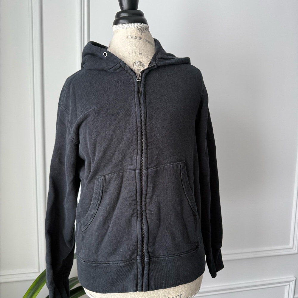 4/$24 🧡 Uniqlo Women Black Zip-Up Hoodie